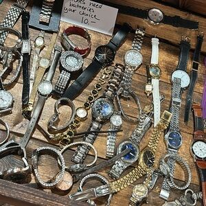 Mixed Lot of Assorted Wrist Watches - Silver, Gold, Black, White